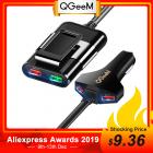 QGEEM 4 USB Car Charger for iPhone Quick Charge 3.0 Car Portable Charg_1